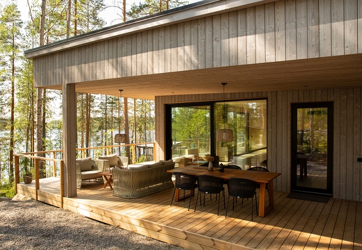 Lunawood Thermowood Facade Luna Arctic Layer Decking Villa Aurinkokallio Finland Photo Maria Mattelmaki